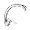 Смеситель DECOROOM DR23021 одноручный  для кухни с высоким повортным изливом