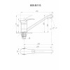 Смеситель для кухни FAUZT FZs-805-115 тип См-МОЦБА, См-УмОЦБА